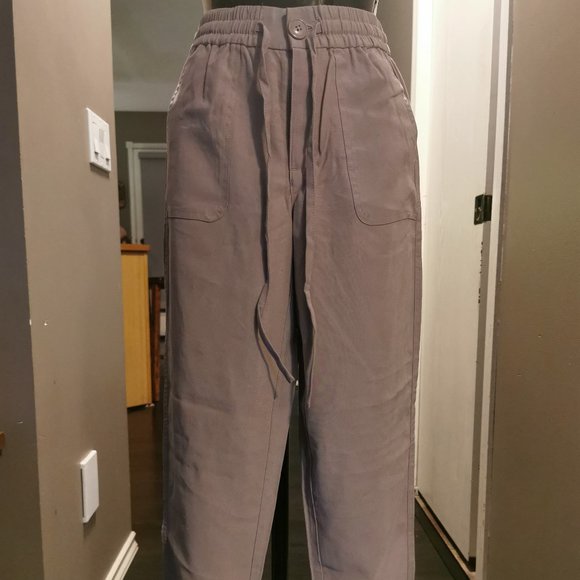 Tahari Jogger Pants (Tan) - Picture 2 of 8